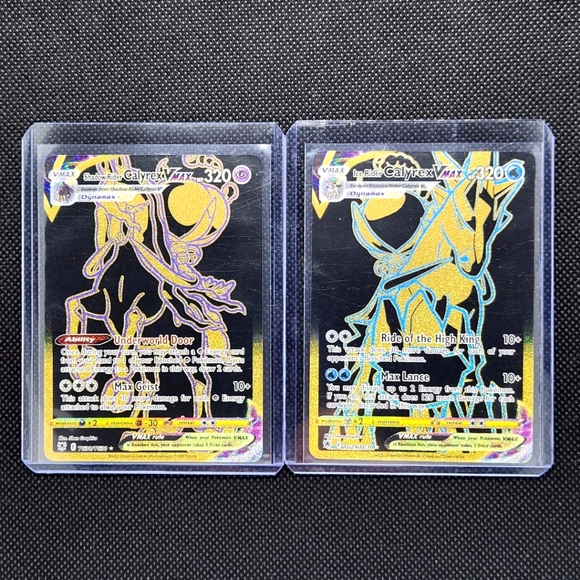 Pokemon Other - Shadow Rider Calyrex VMAX and Ice Rider Calyrex VMAX